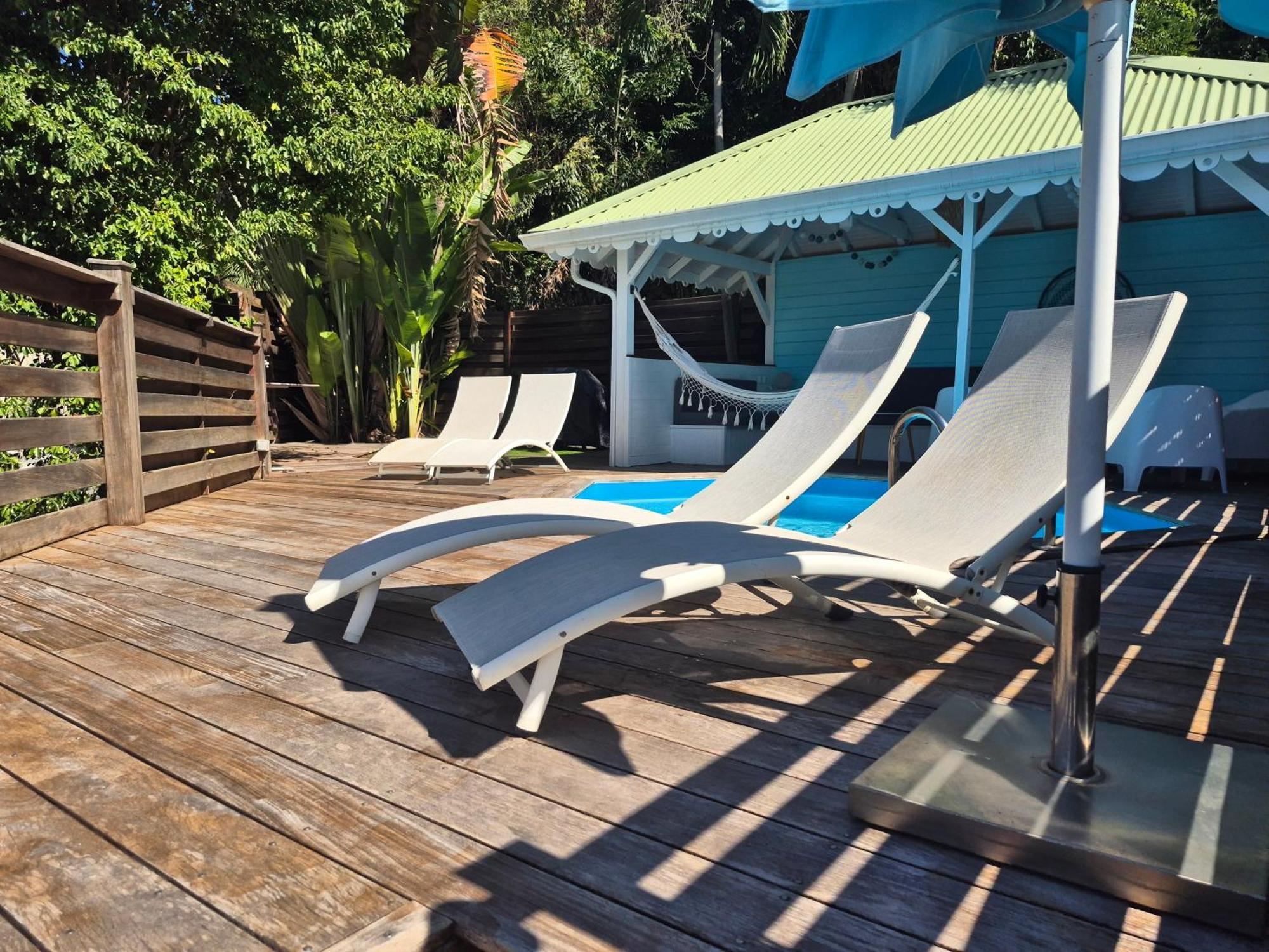 Villa Cannelle, Piscine, Vue Mer Deshaies Extérieur photo