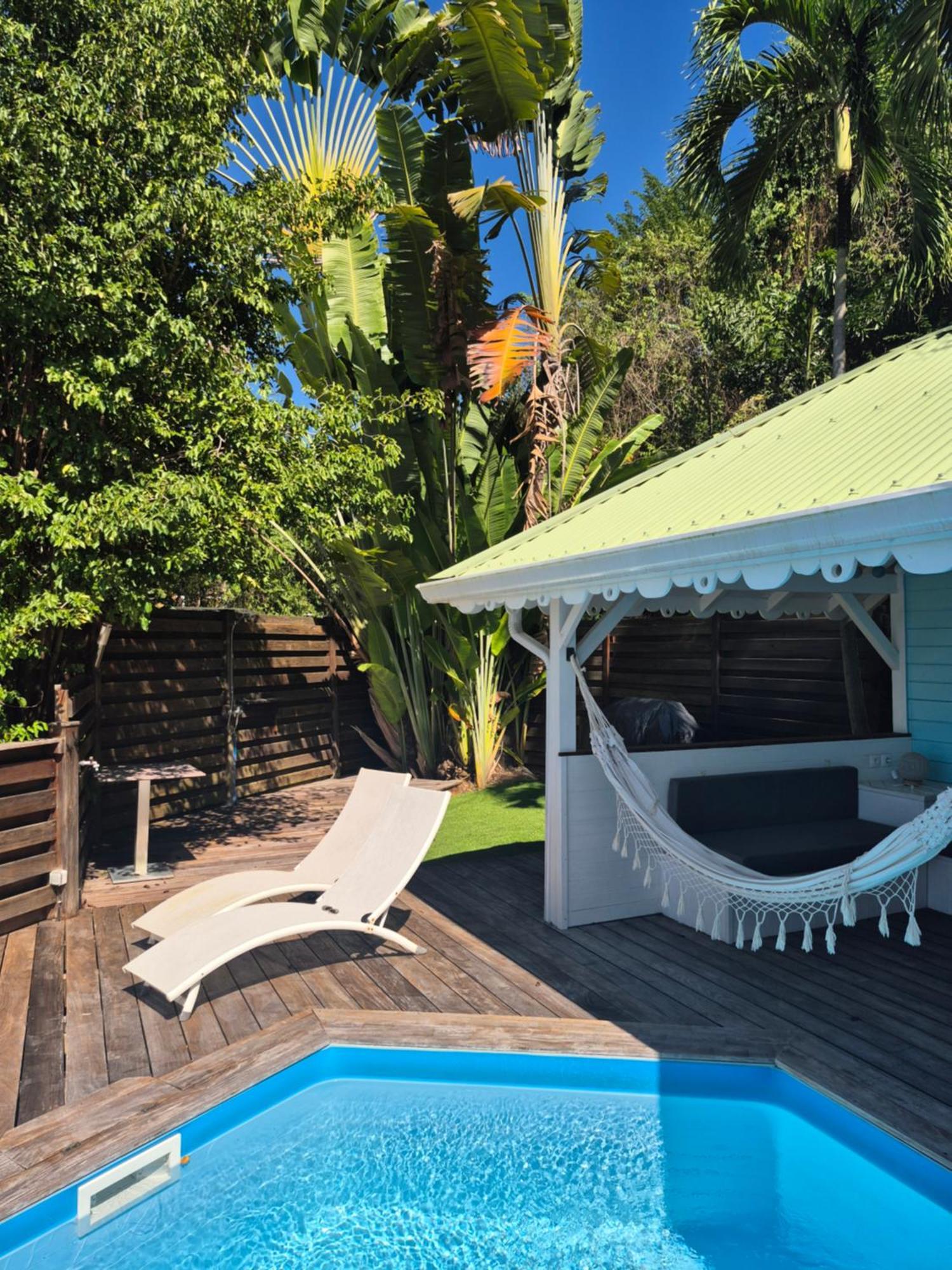 Villa Cannelle, Piscine, Vue Mer Deshaies Extérieur photo