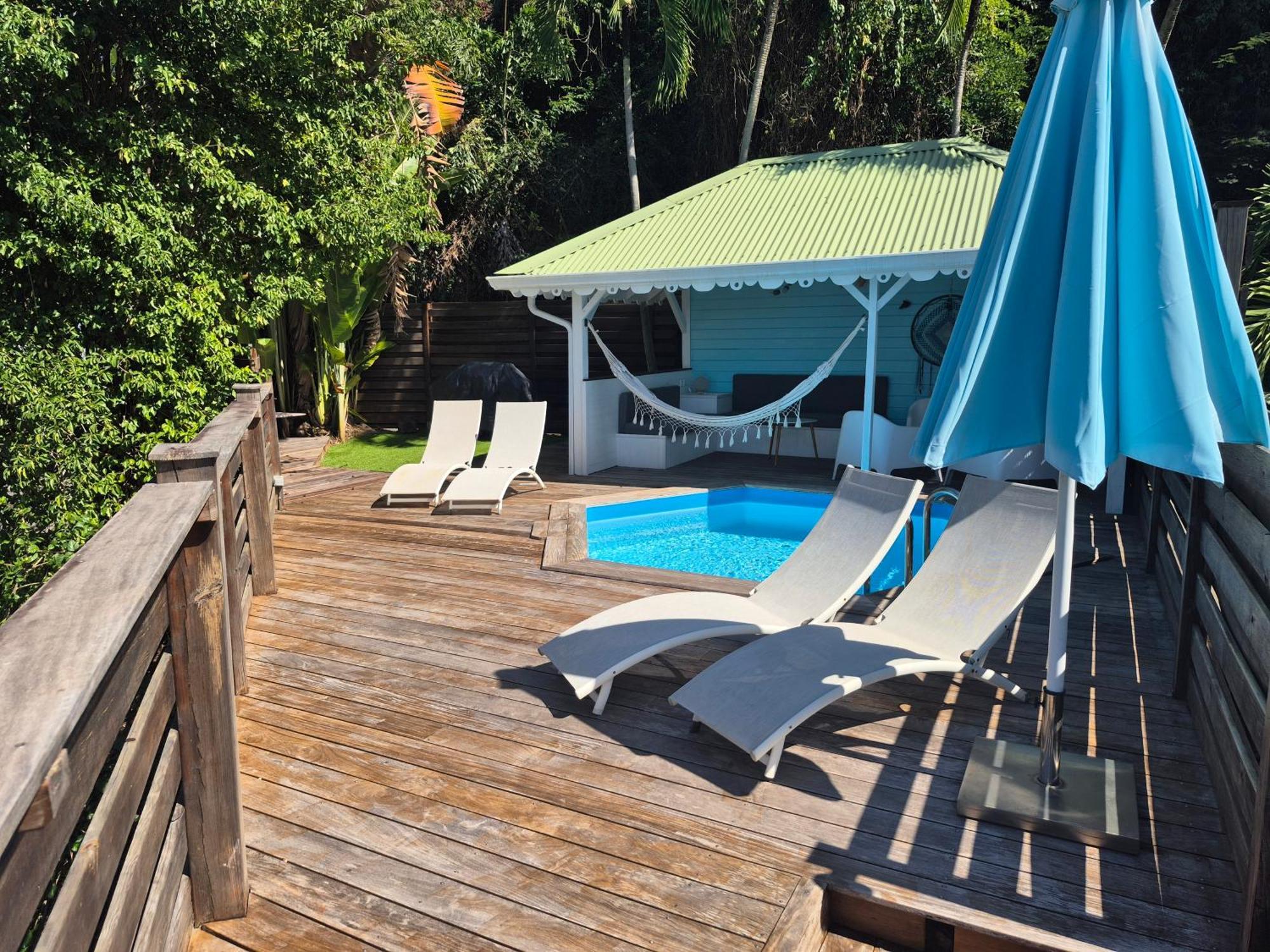 Villa Cannelle, Piscine, Vue Mer Deshaies Extérieur photo