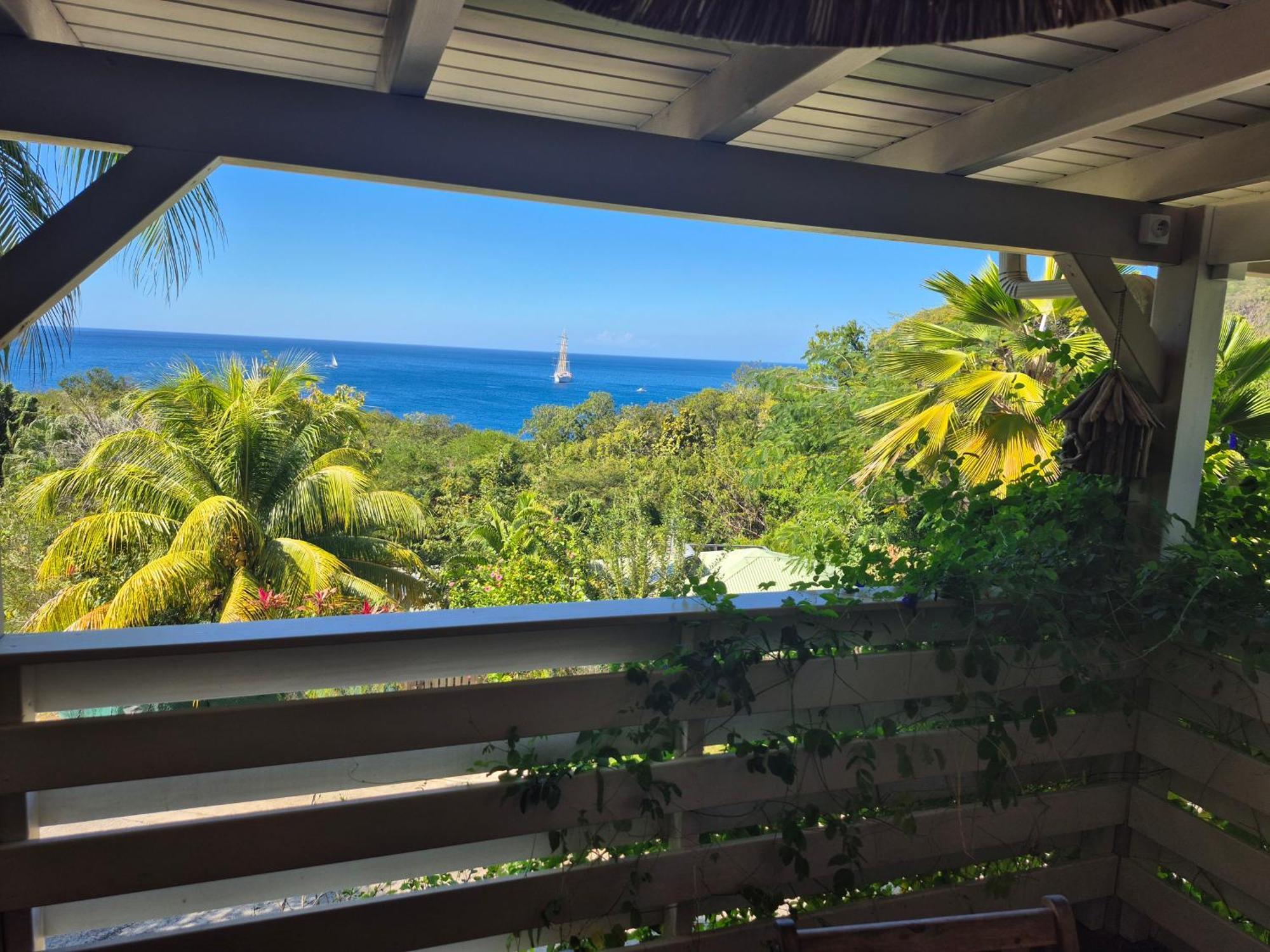Villa Cannelle, Piscine, Vue Mer Deshaies Extérieur photo