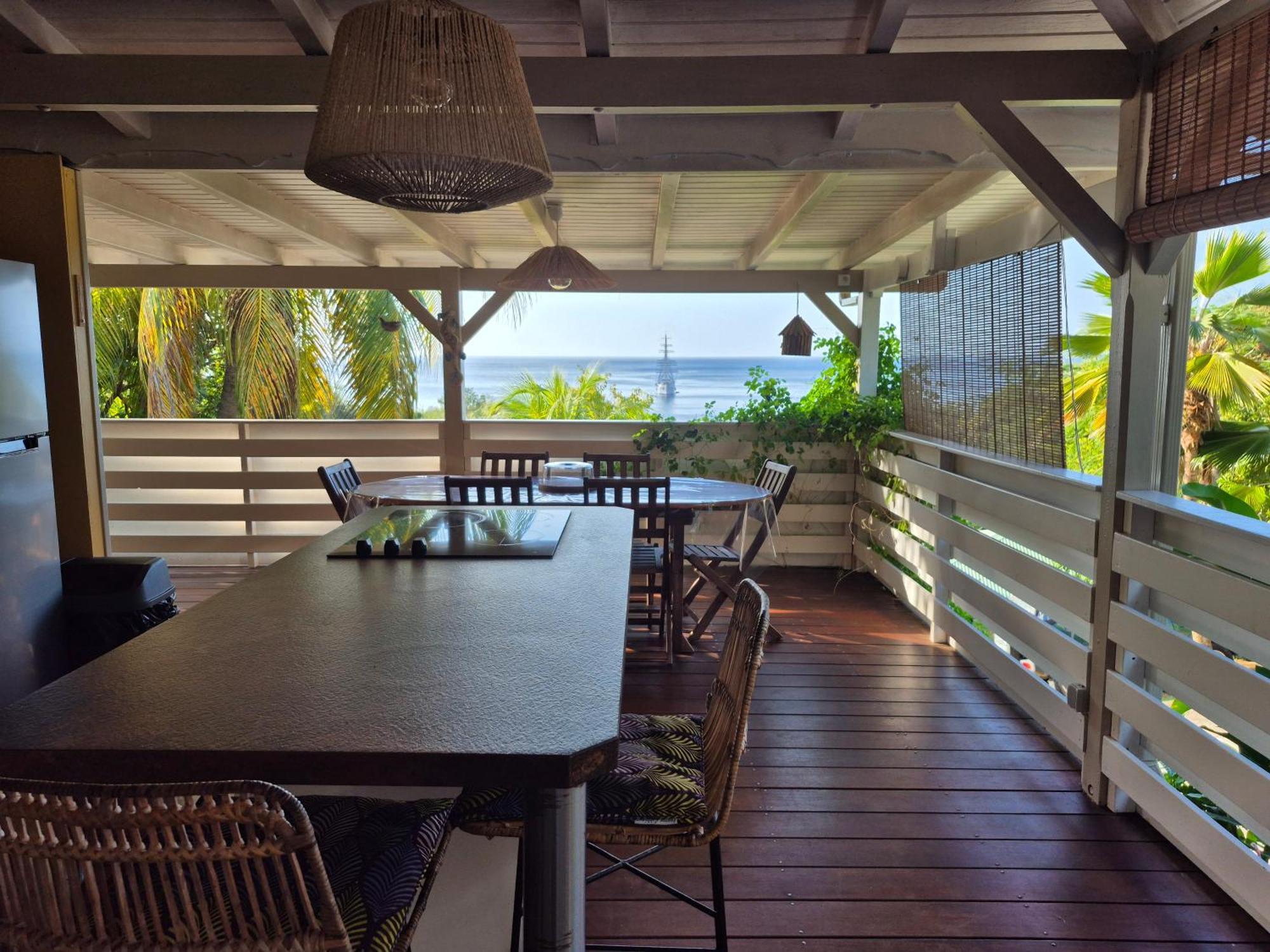 Villa Cannelle, Piscine, Vue Mer Deshaies Extérieur photo